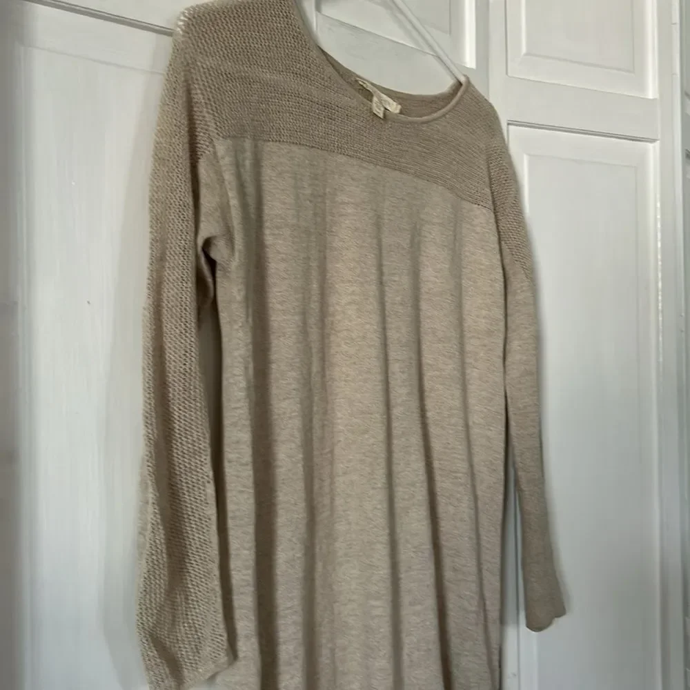 Eileen Fisher 100% wool lightweight tunic or sweater dress. Size S